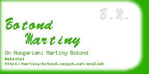 botond martiny business card